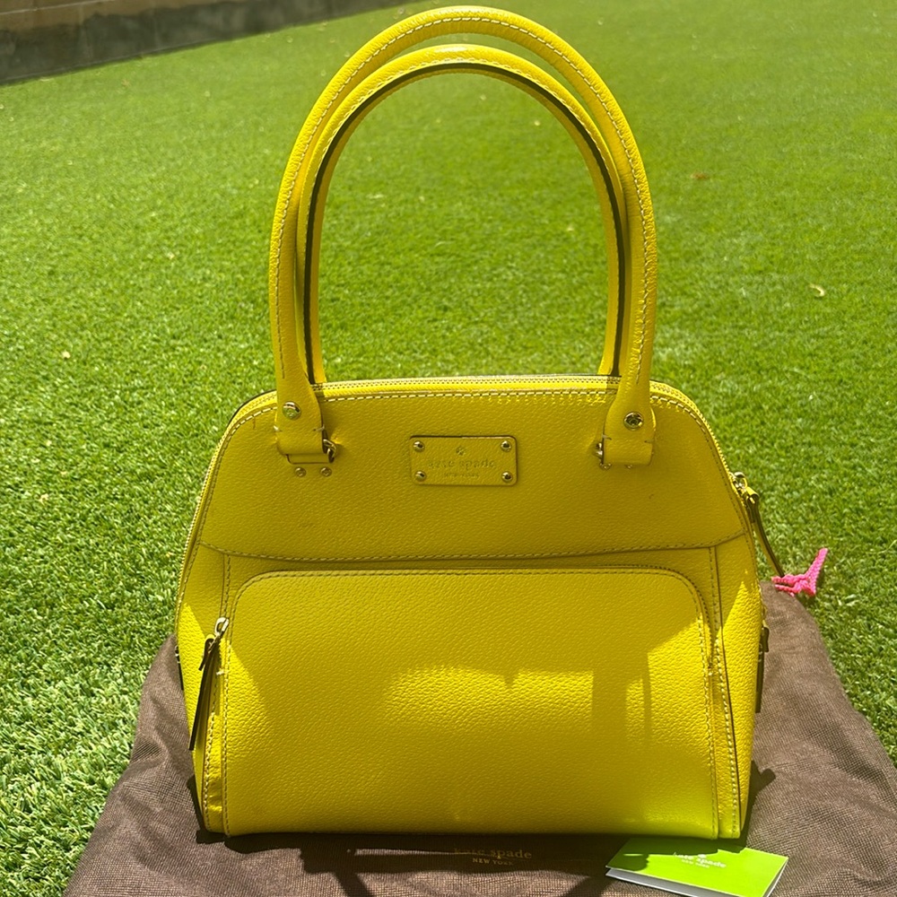 3 Pcs one price! KATE SPADE ♠️ WELLESLEY STREET LEATHER RACHELLE SATCHEL HANDBAG - Picture 2 of 16